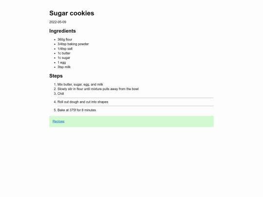 recipes/sugar-cookies screenshot