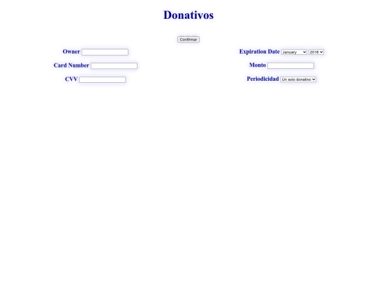Donativos screenshot