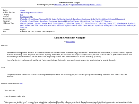 Fanfiction/Raha the Reluctant screenshot