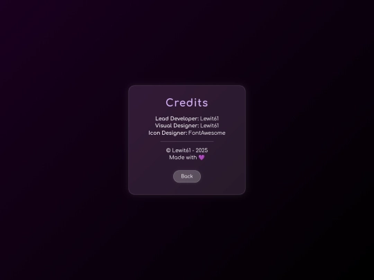 MusicVisualiserCredits screenshot