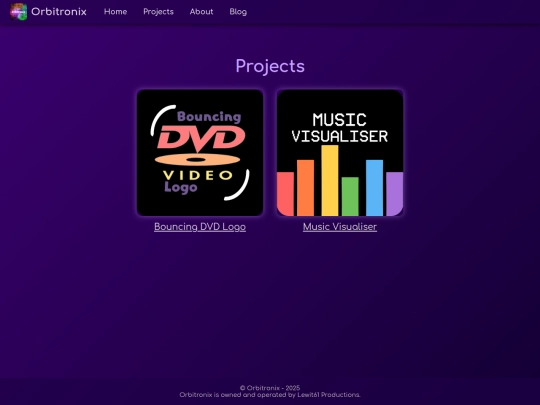 Projects screenshot