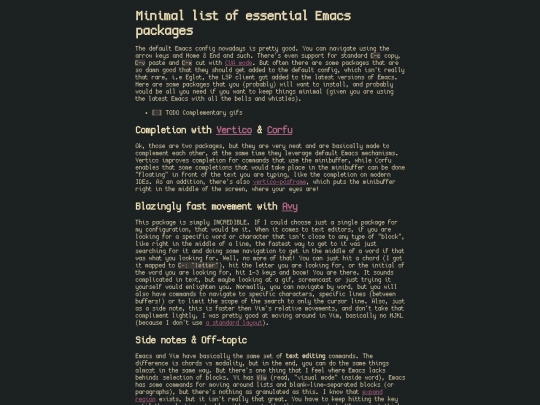 txt/emacspackages screenshot
