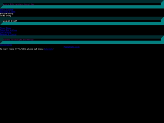 links screenshot