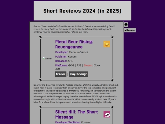 reviews/short-reviews-2024 screenshot