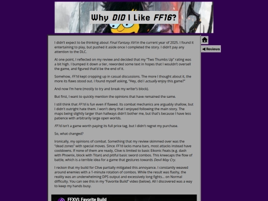 reviews/why-did-i-like-ff16 screenshot