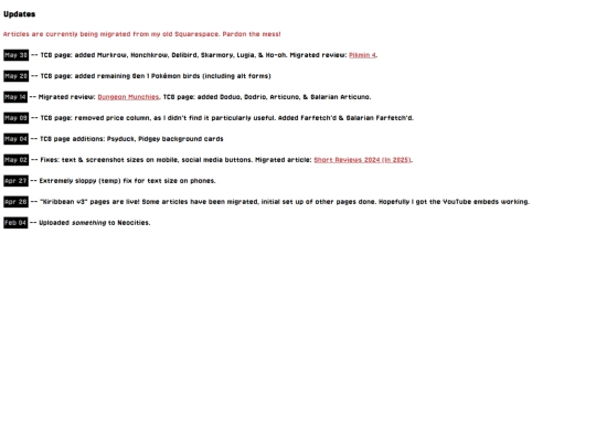updates screenshot