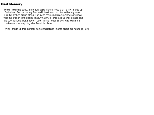 FirstMemory screenshot