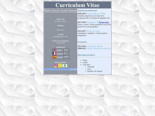 curriculum screenshot