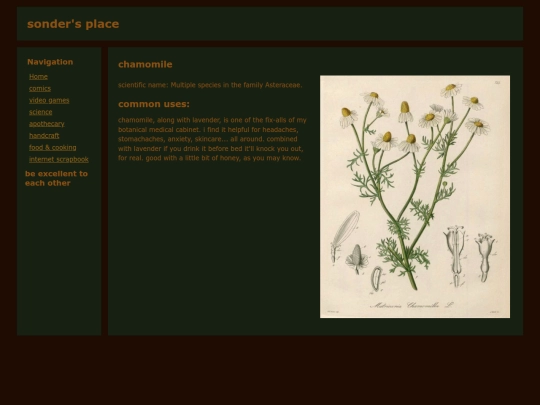 herbs/chamomile screenshot
