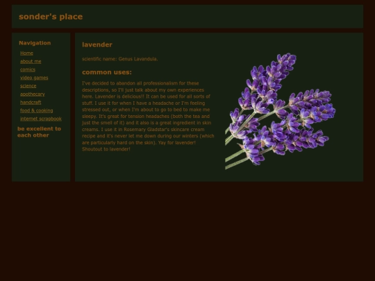 herbs/lavender screenshot