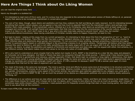 on-liking-women-thoughts screenshot
