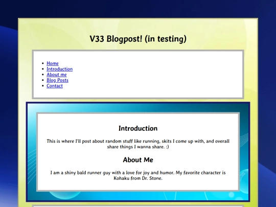 blog screenshot