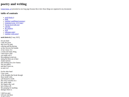 writings screenshot