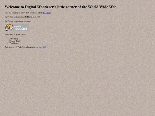 index screenshot