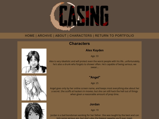 casing_comic/characters screenshot
