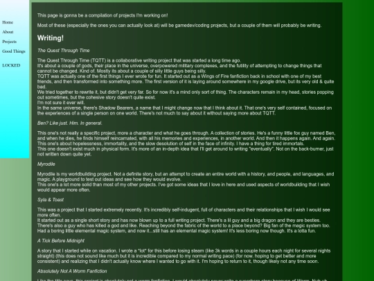 projects screenshot