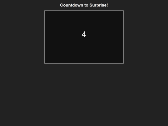 Countdownsuprise screenshot