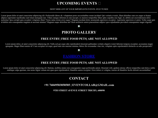 event/EVENTS screenshot