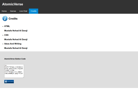 credits screenshot