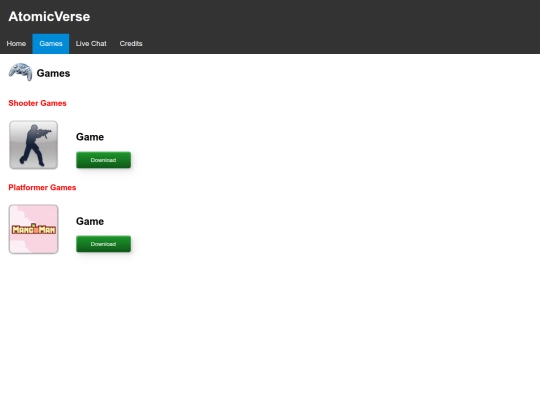 games screenshot