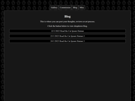 blog screenshot