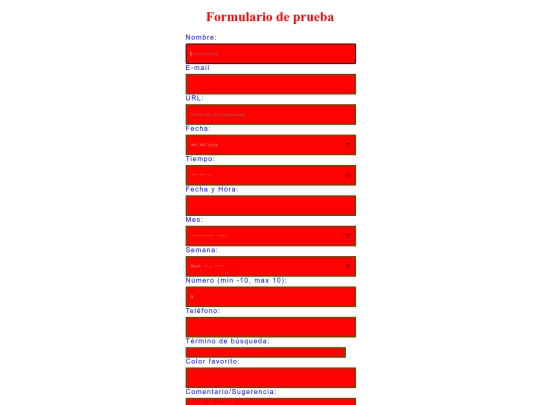 Formulario/Index screenshot