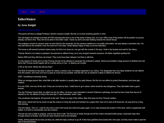 stories/inheritance screenshot