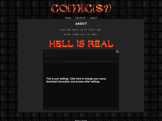 comics/about screenshot
