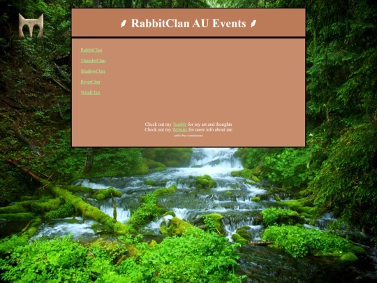 events screenshot