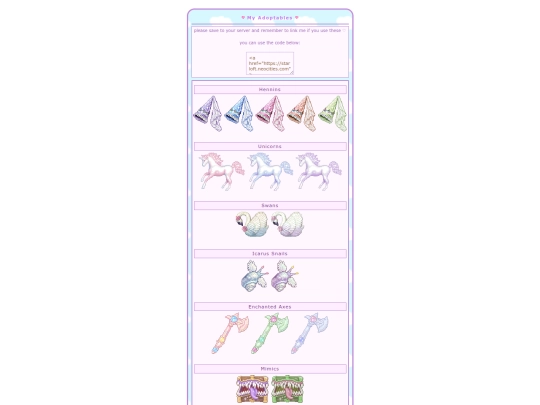 adoptables screenshot