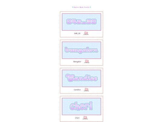 fonts screenshot