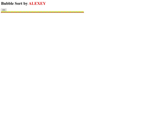 bubbleSort screenshot