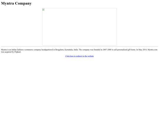 EMCA/Myntra screenshot