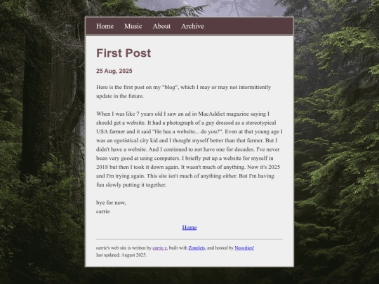 posts/2025-08-25-First-Post screenshot