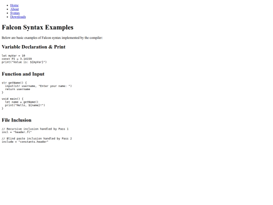 syntax screenshot