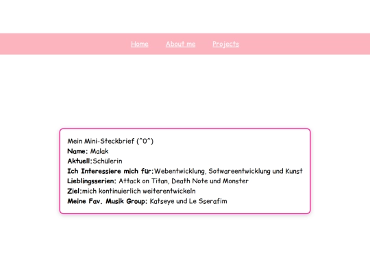 about-me screenshot