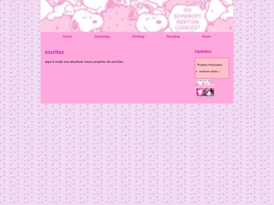writing screenshot