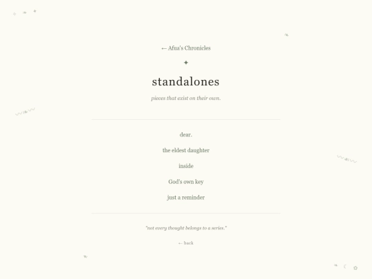 standalones screenshot