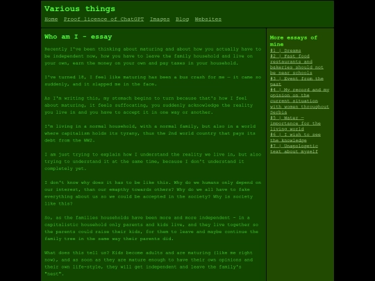 essaycollection screenshot