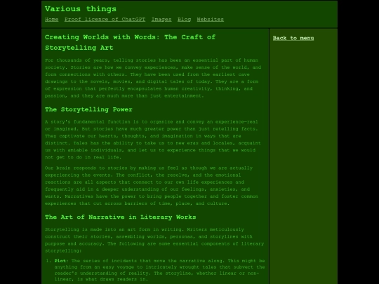 literature/stories screenshot