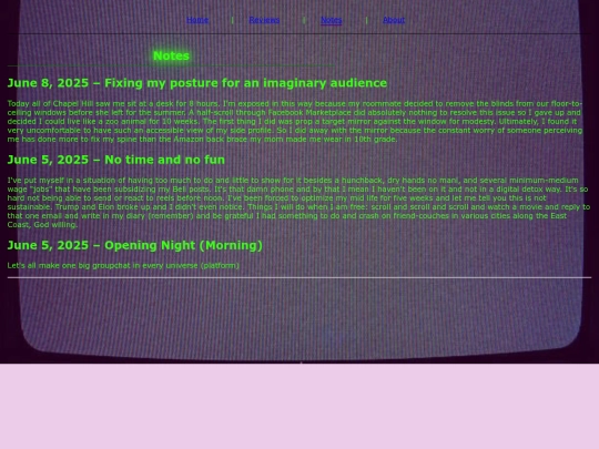 notes screenshot