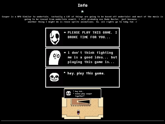 casper/info screenshot