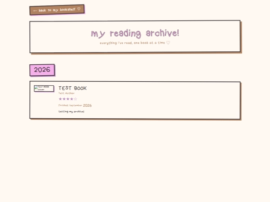 reading-archive screenshot