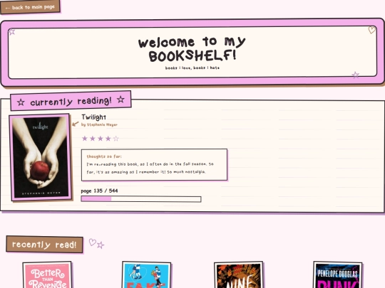 reading-list screenshot