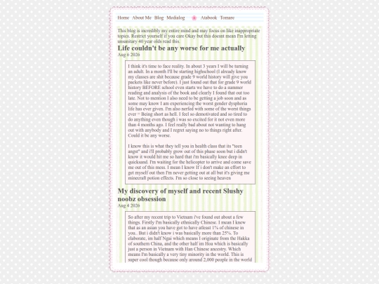 blog screenshot