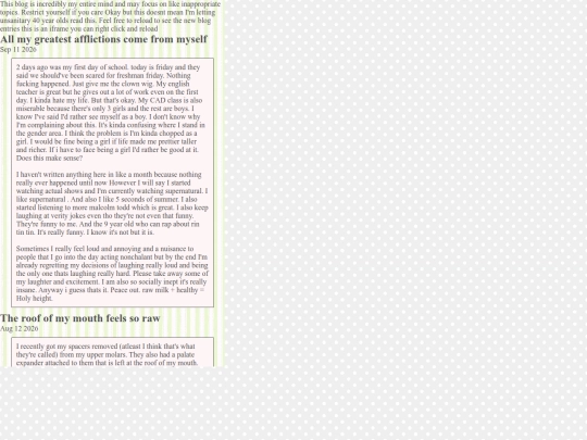 blogposts screenshot