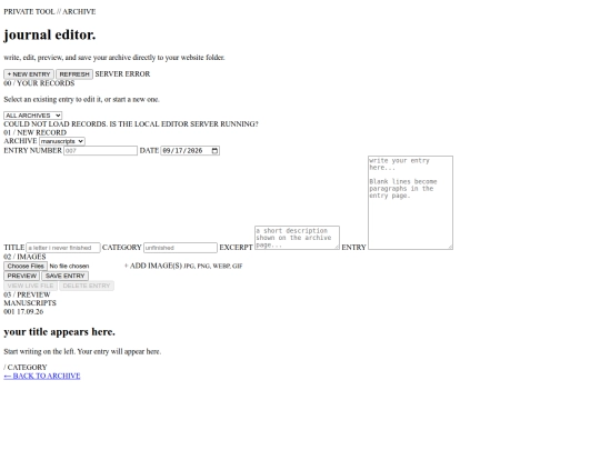 journal-editor screenshot