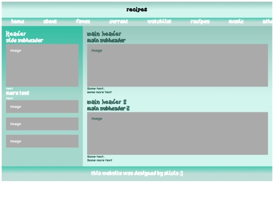webpages/recipes screenshot