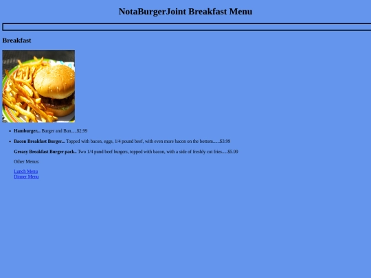 BurgerMenu screenshot