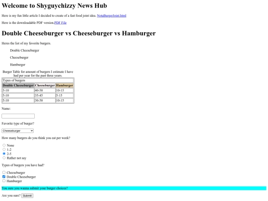NotaBurgerJointNewsHub screenshot